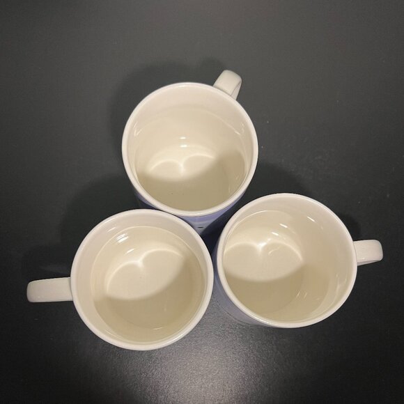 Set of 3 Thomson Pottery LIGHTHOUSE Ceramic Mugs Coast Sailboat Seagulls - Picture 9 of 11